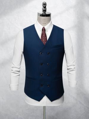 Bộ Suit Xanh Navy Caro Ẩn Modern Fit TGS360